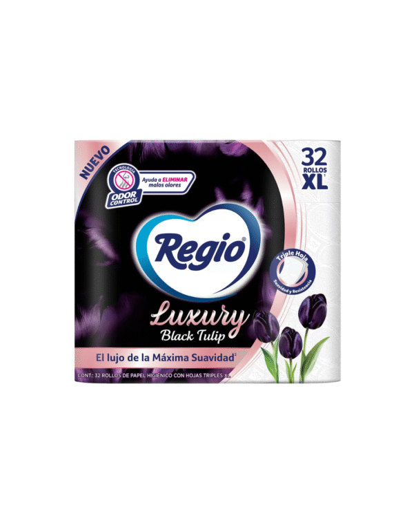 Regio Luxury Black Tulip Papel Higiénico 32 Rollos