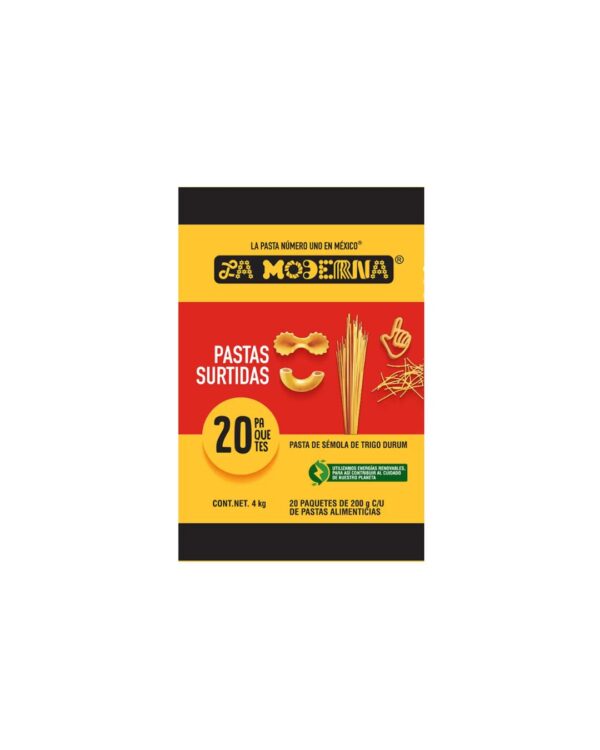 La Moderna Pastas Surtidas 20 pzas de 200 gr
