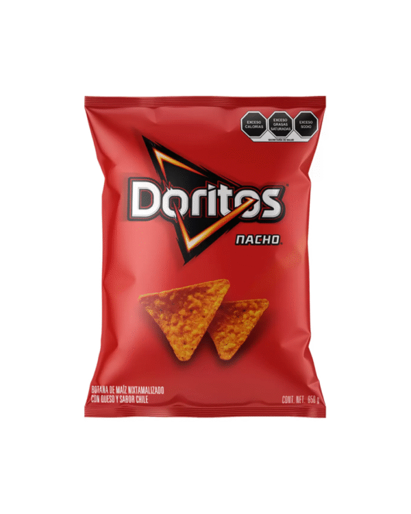 Doritos Nacho Botana de Maíz Sabor Queso y Chile 650 g