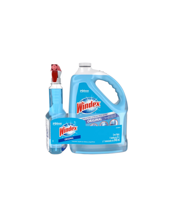 Windex Limpia Vidrios de 5 l con Atomizador de 946 ml