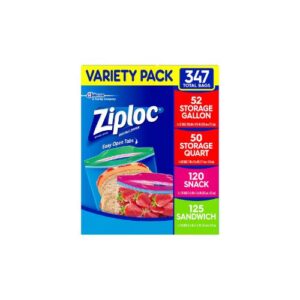 Ziploc Paquete Surtido de Bolsas 347 pzas
